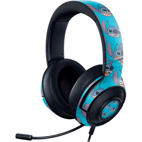 Disney Lilo and Stitch Face Expression Pattern Razer Kraken X Skin